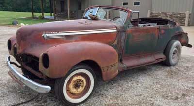 1942Hudson Convertible undergoing frame off restoration at 21st Century Hudson