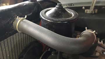 Hudson upper radiator hose